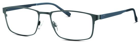 TITANflex 820755 30 – Schmale Titan Metallbrille Grau Blau