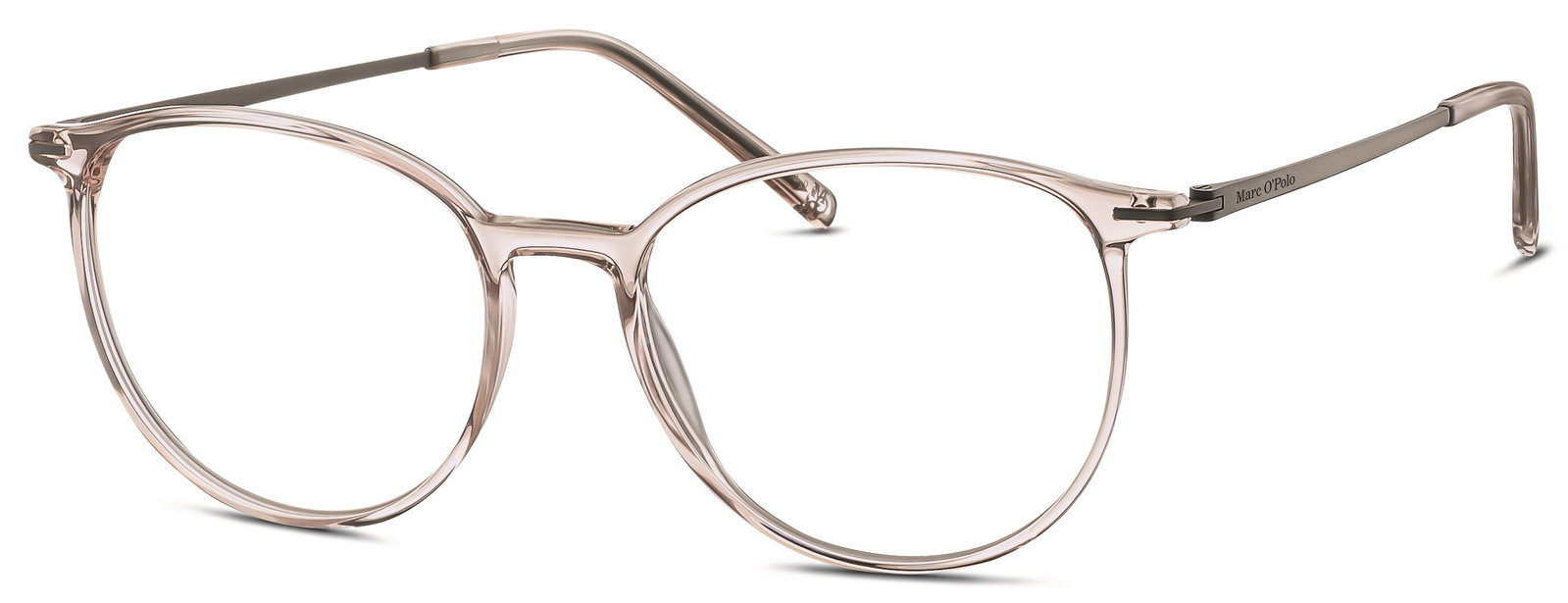 MARC O'POLO Eyewear 503148 50 – Oversize Kunststoffbrille Beige Transparent Grau