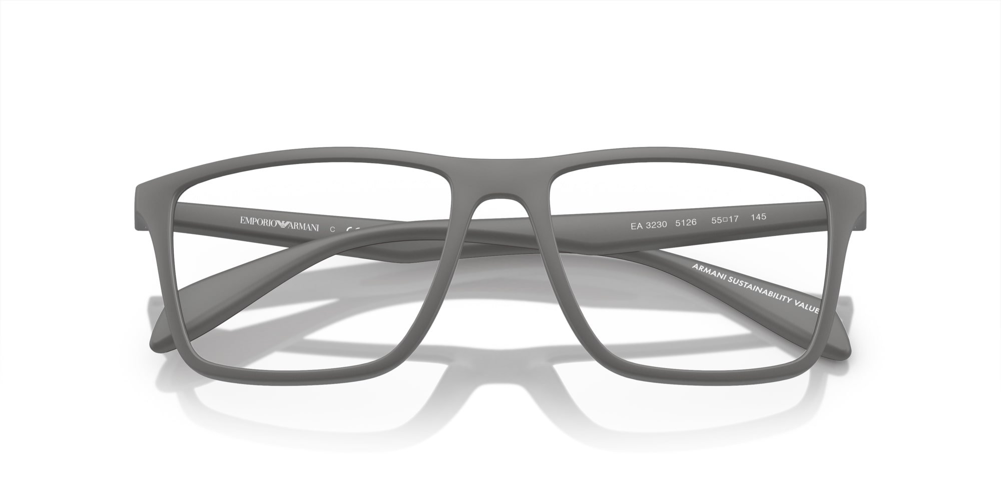 Emporio Armani Brille für Herren grau matt EA3230 5126 53