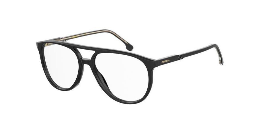Carrera 1124 807 – Schwarze Pilotbrille schmal Kunststoff