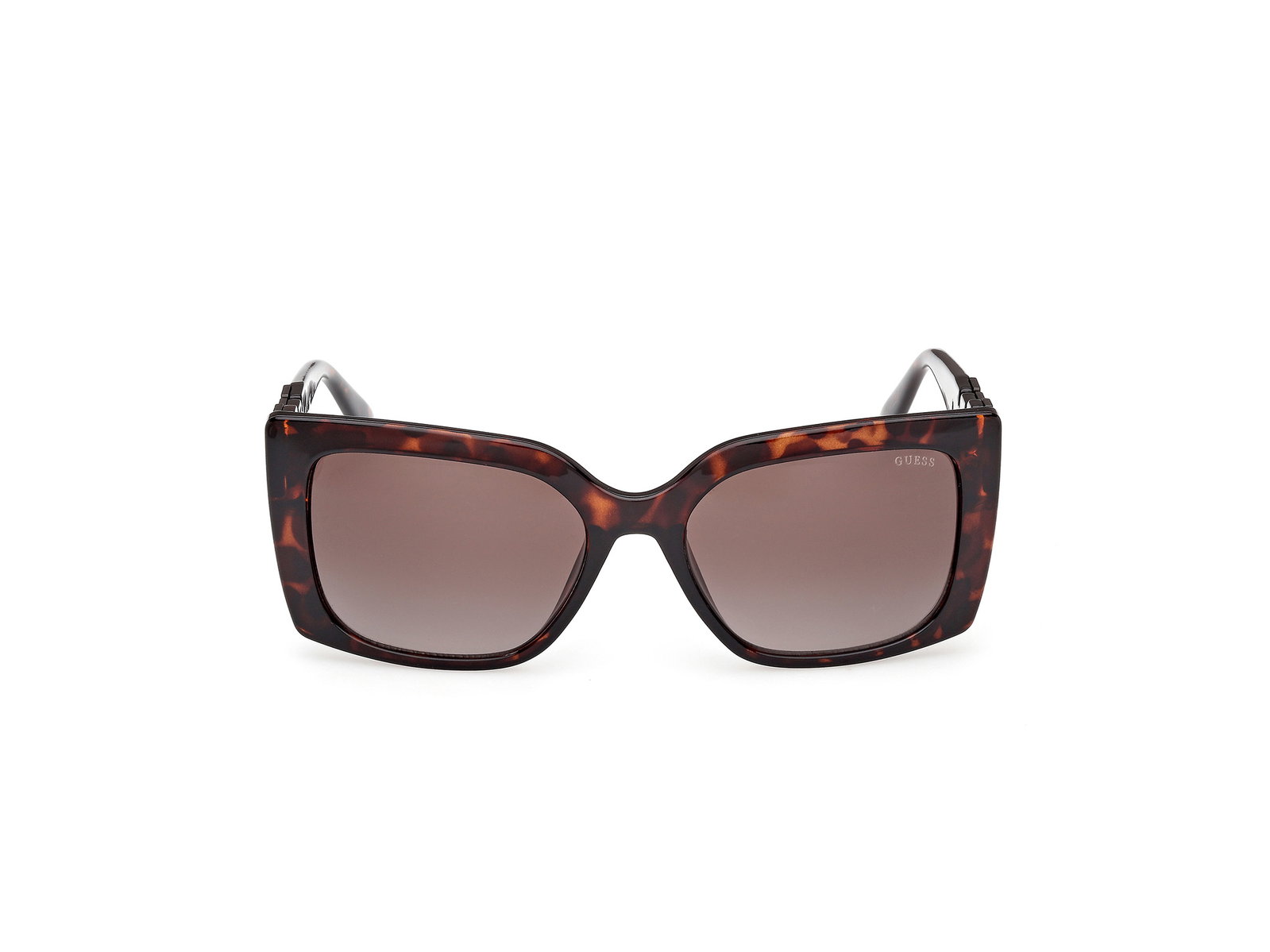 Das Bild zeigt die Sonnenbrille GU00265 von Guess in der Farbe Havanna.