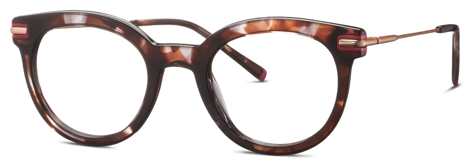 HUMPHREY'S 581136 – Butterfly Damenbrille Braun gemustert Kunststoff