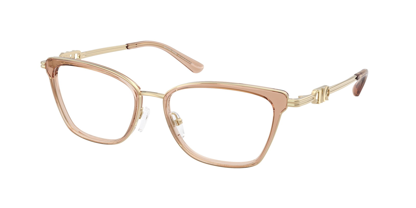zu sehen ist eine Korrektionsbrille von Michael Kors in der Farbe Gold.