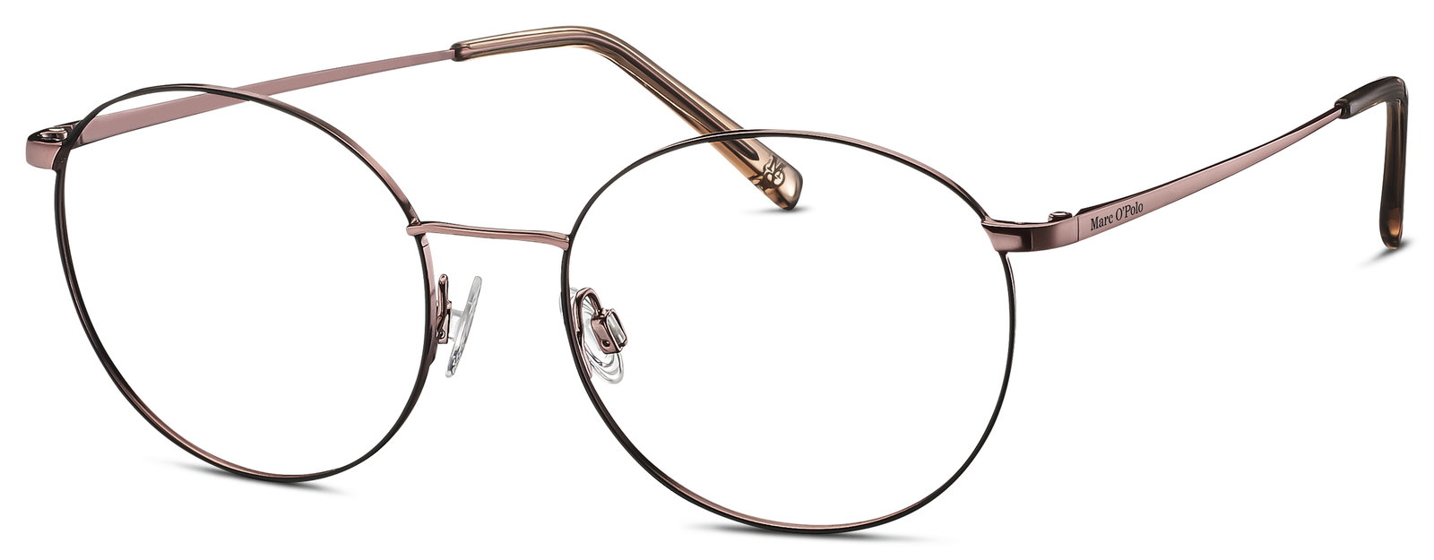 MARC O'POLO Eyewear 502122 50 – Runde roségold Metallbrille schmal