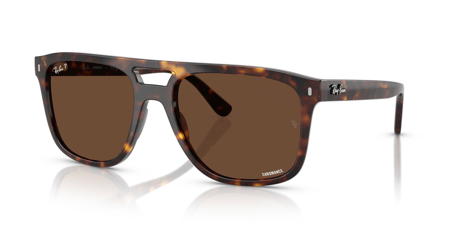 Das Bild zeigt die Sonnenbrille RB2213CH 902/AN von der Marke Ray-Ban in Havanna.