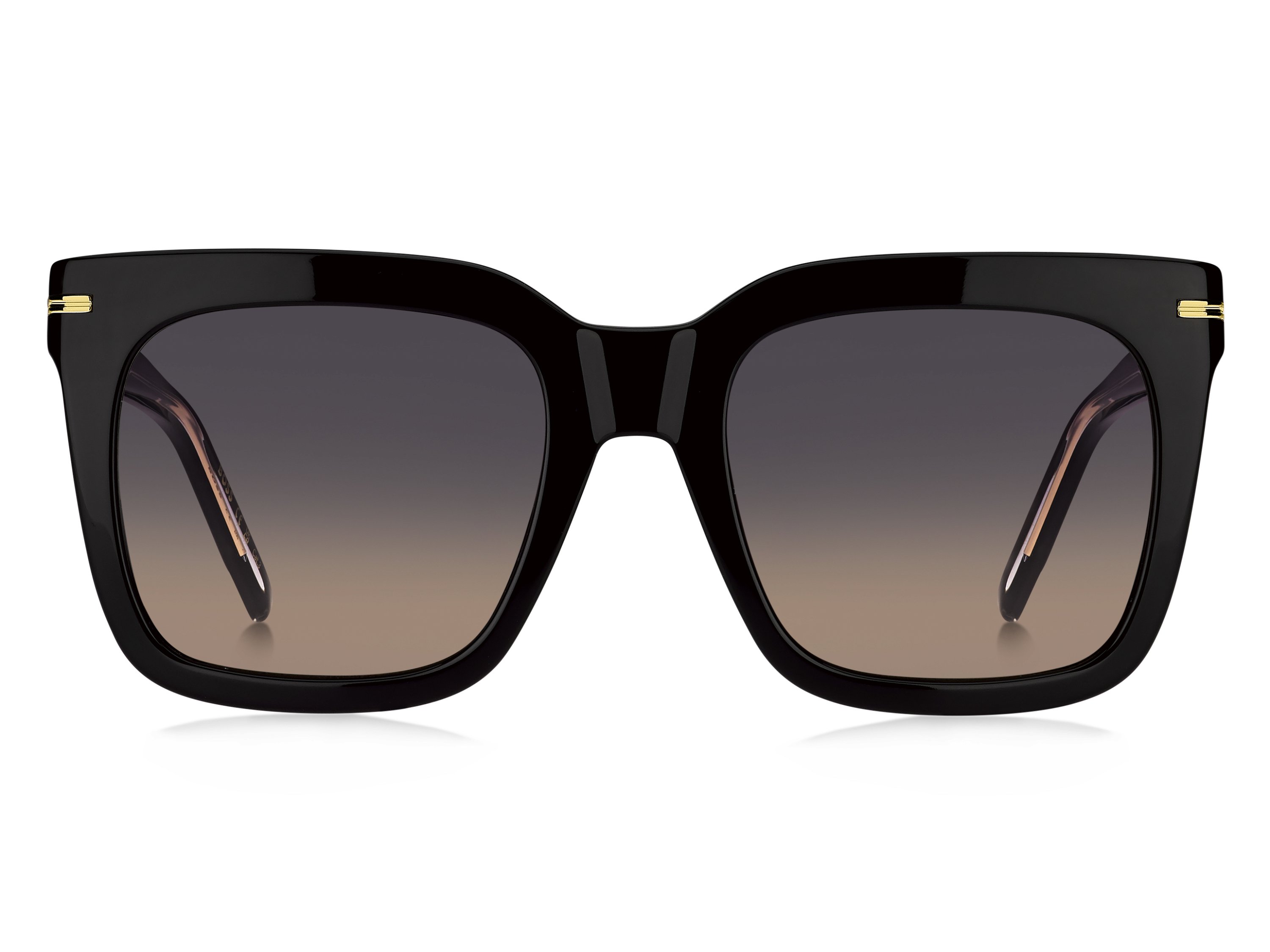 Das Bild zeigt die Sonnenbrille BOSS1656S 807 von der Marke BOSS in Schwarz.