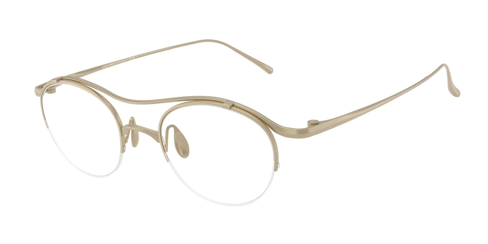 zu sehen ist die Korrektionsbrille 0AR5158T von Giorgio Armani in der Farbe Gold.