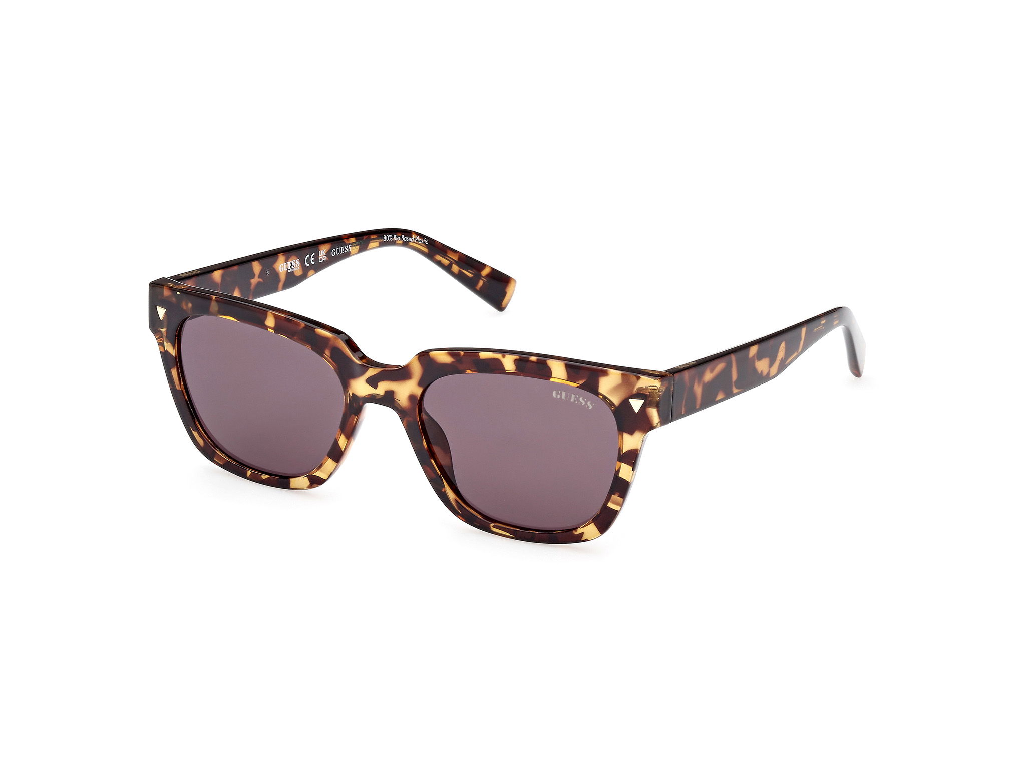 Das Bild zeigt die Sonnenbrille GU8265 52A von der Marke Guess in Havanna