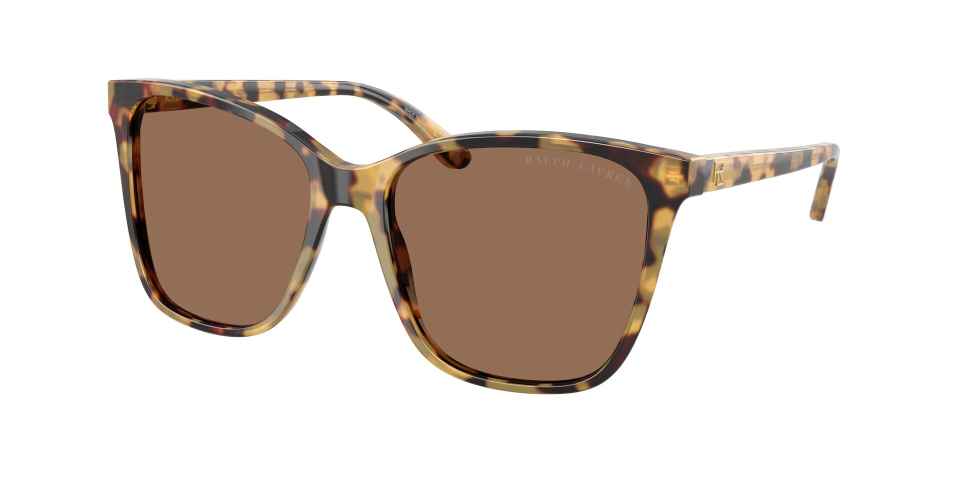 Das Bild zeigt die Ralph Sonnenbrille RL8201 500473 leicht seitlich.