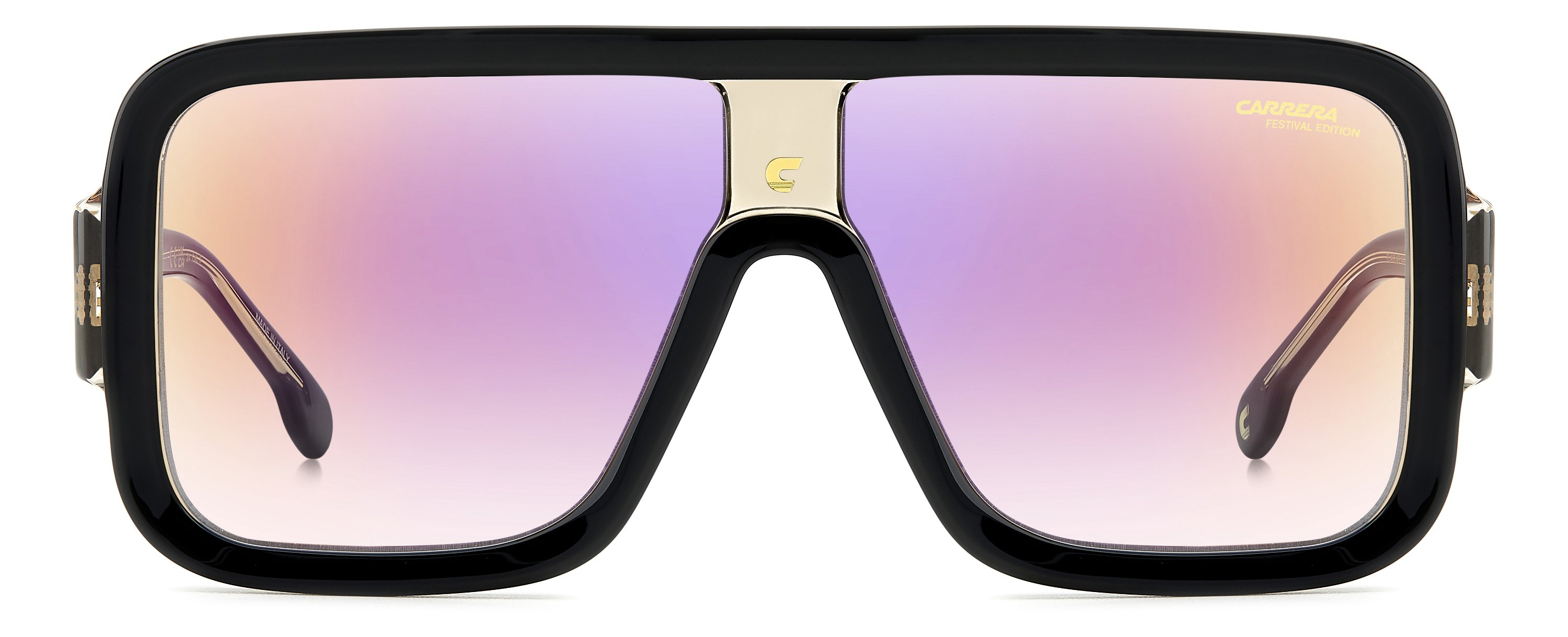 Das Bild zeigt die Sonnenbrille Flaglab 14 205915_S von der Marke Carrera in black crystal.