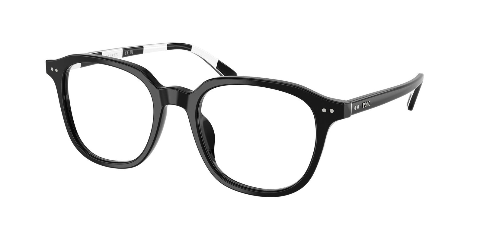Polo 0PH2283U 5001 – Runde Damenbrille Schwarz Acetat