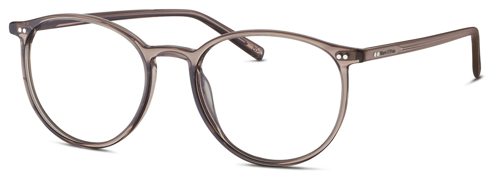MARC O'POLO Eyewear 503171 30 – Runde graue Kunststoffbrille schmal
