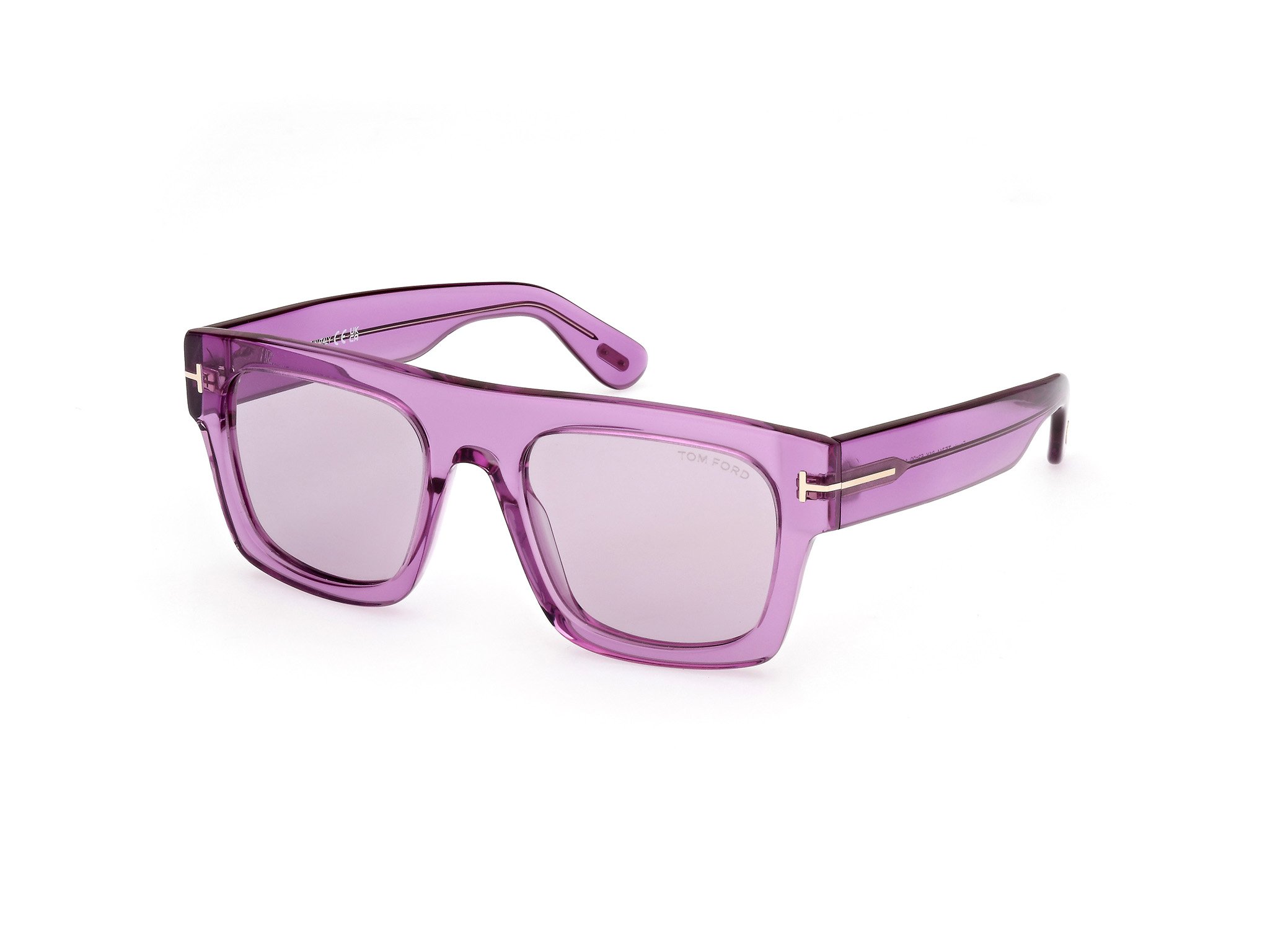 Das Bild zeigt die Sonnenbrille FT0711 81Y von der Marke Tom Ford in lila.