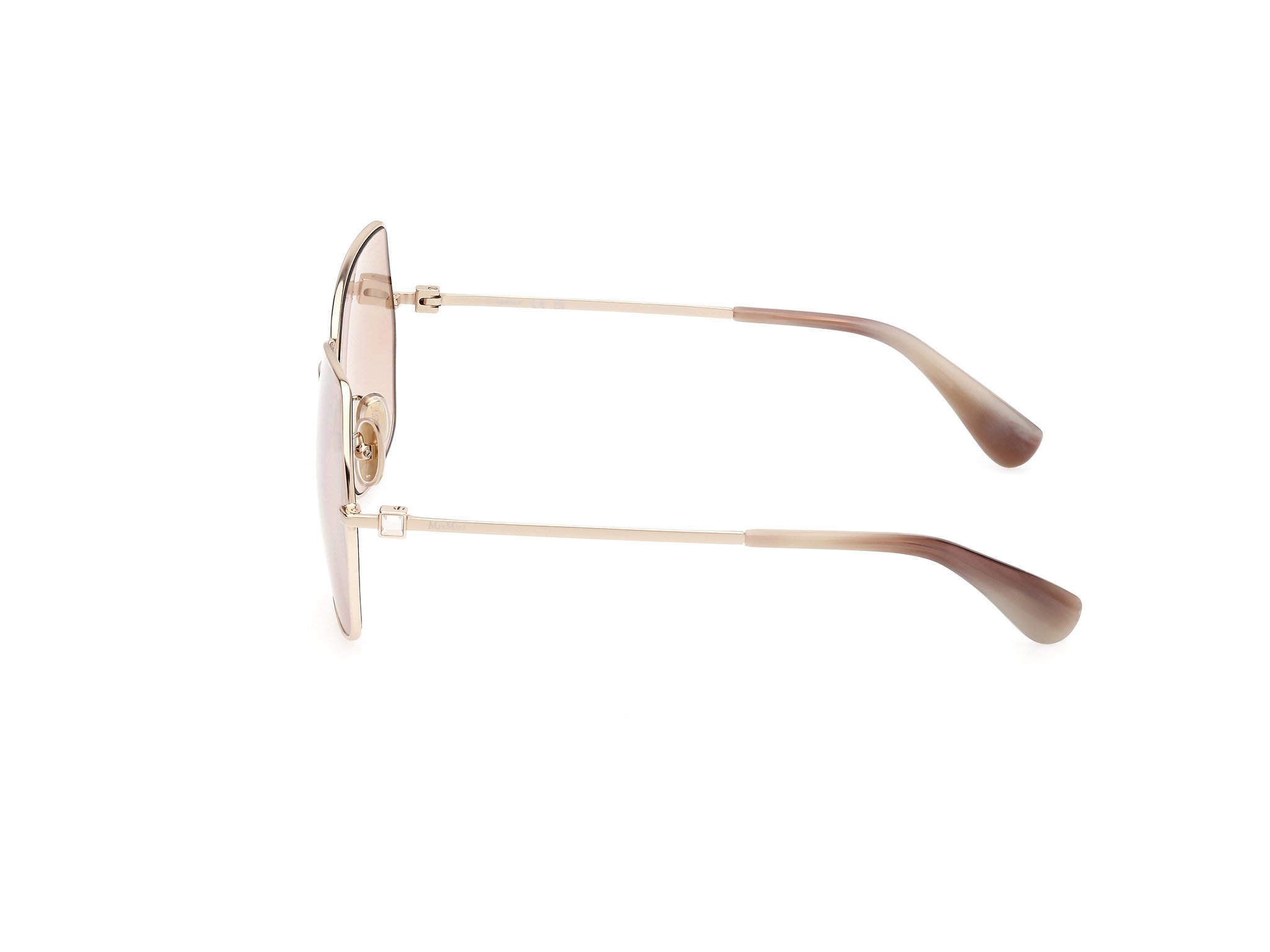 Das Bild zeigt die Sonnenbrille MM0035-H 32G von der Marke Max Mara in Blassgold.