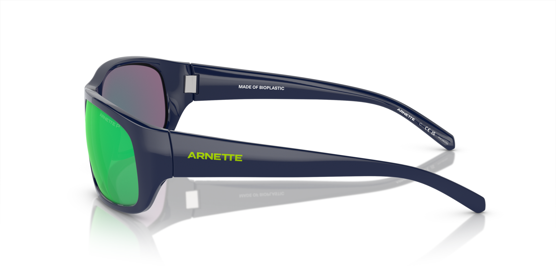 Das Bild zeigt die Sonnenbrille AN4290 27541I von der Marke Arnette in Schwarz/Grün.