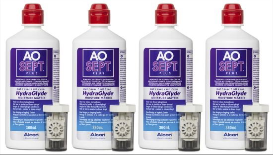 AOSEPT Hydraglyde Systempack von Alcon 4 x 360 ml