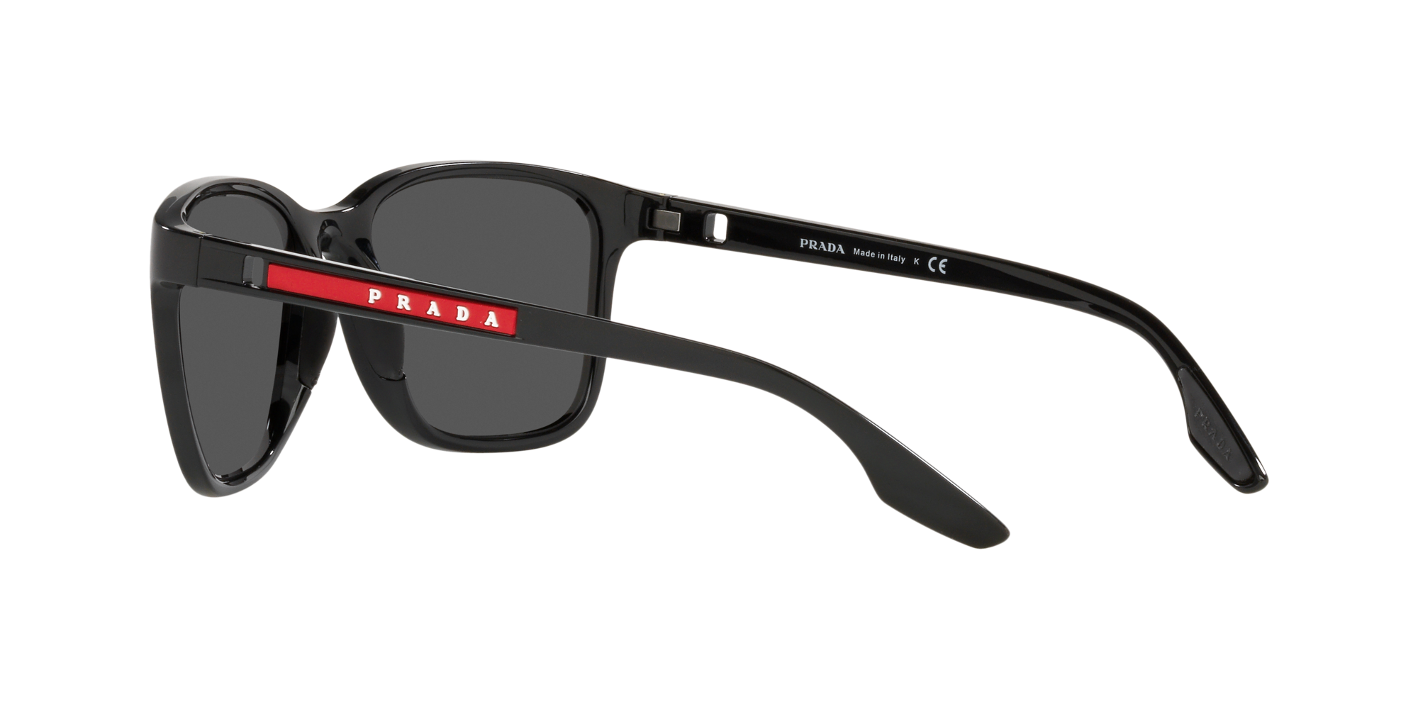 Prada Linea Rossa Sonnenbrille PS 02WS 1AB06F 57 für Herren in Schwarz