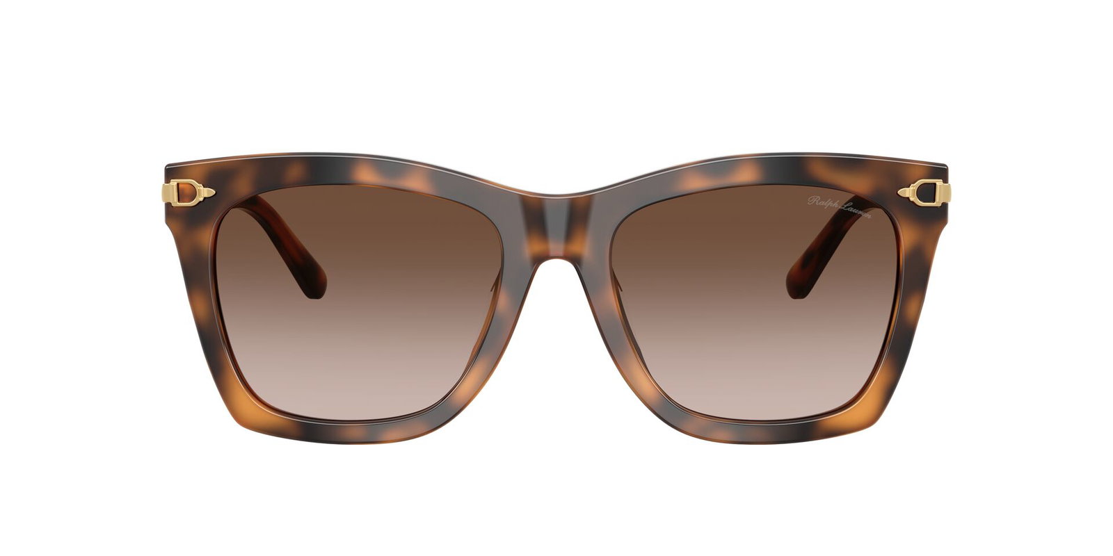 Das Bild zeigt die Ralph Lauren Sonnenbrille 8235U in Havana von vorne.