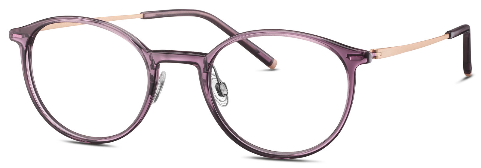 HUMPHREY'S 581151 55 – Runde Damenbrille Rosa Acetat
