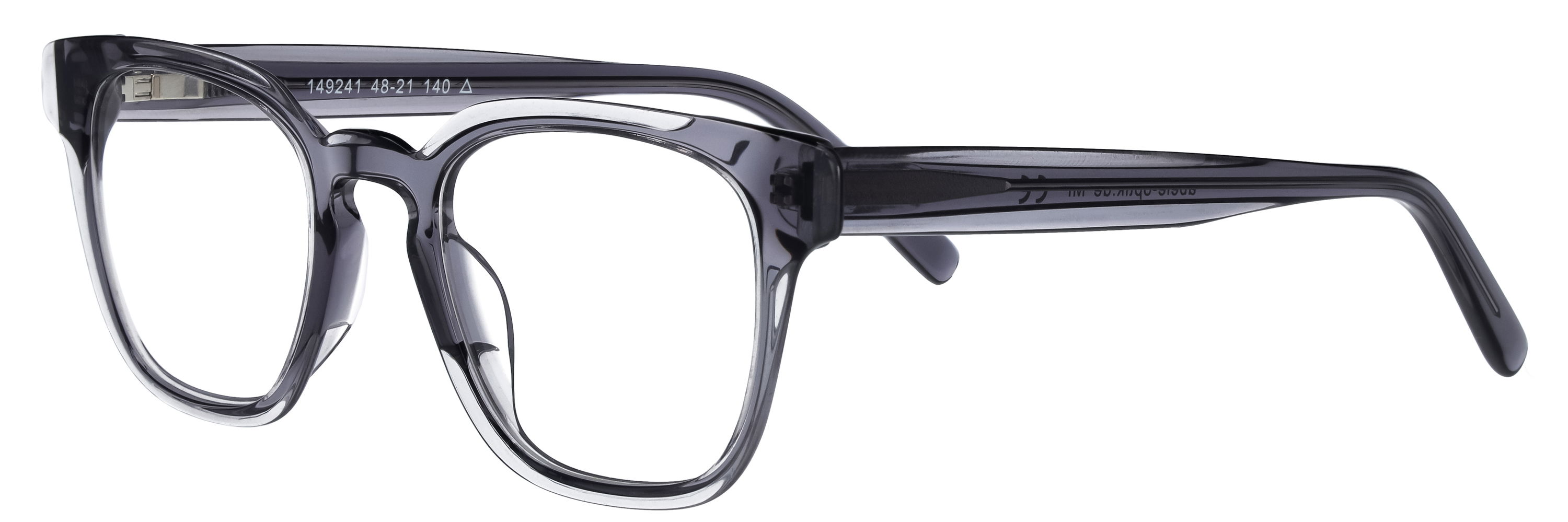 Auf diesem Bild sehen Sie eine Abele-Optik Brille 149241 in Grau-Transparent.