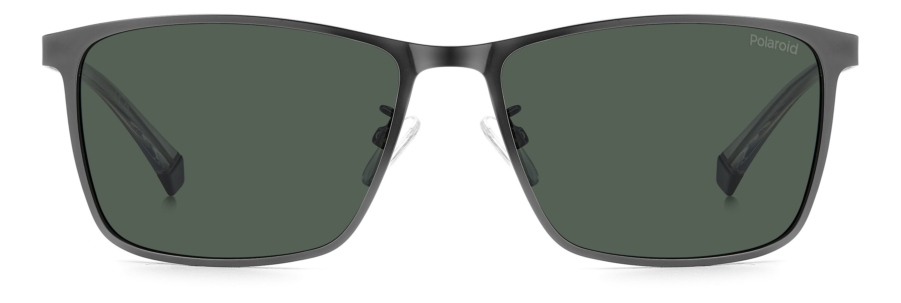 Das Bild zeigt die Sonnenbrille PLD2159GSX R80 von der Marke Polaroid in  matt dark ruthenium.