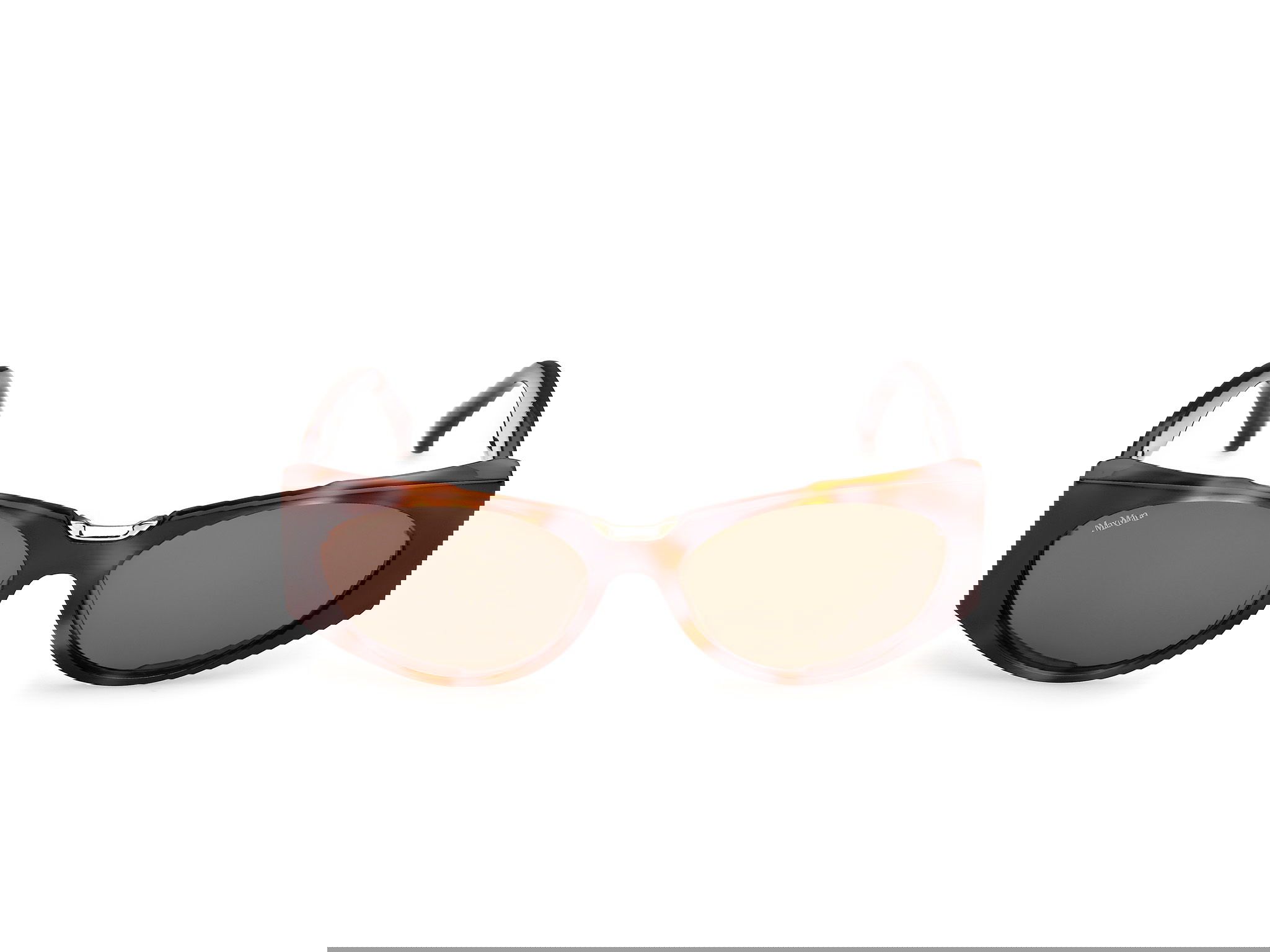 Das Bild zeigt die Sonnenbrille MM0160 von der Marke Max Mara in Havanna.