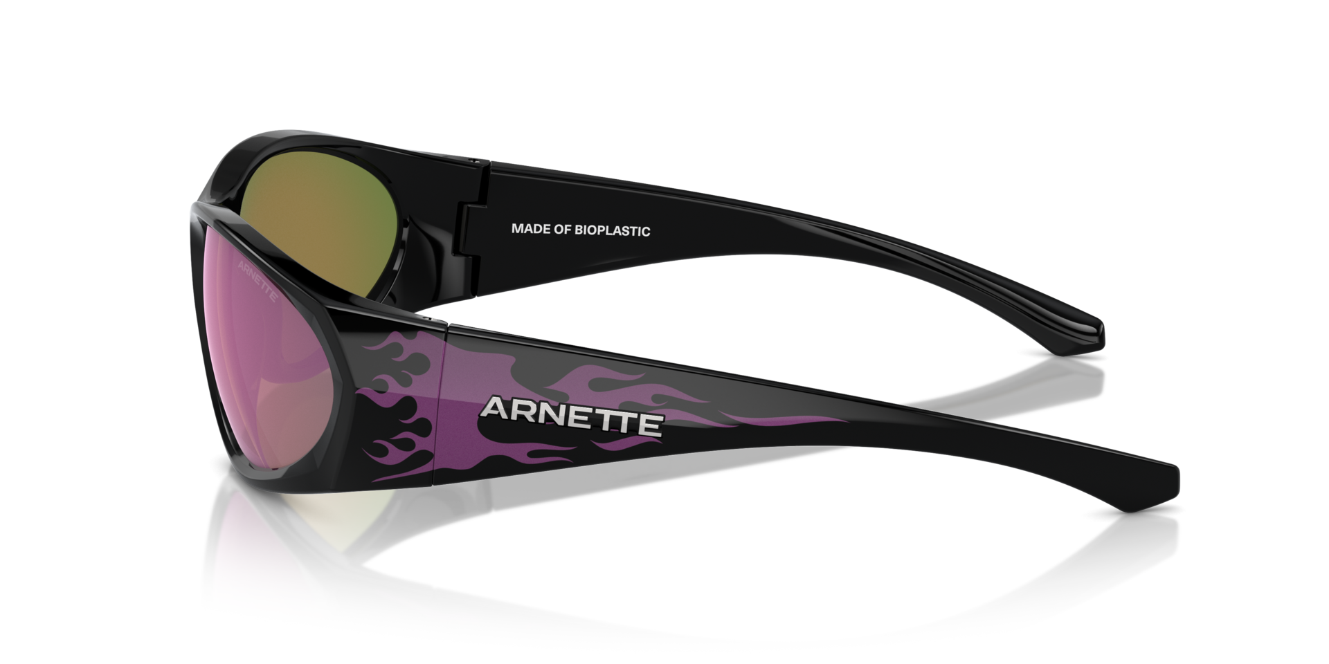 Das Bild zeigt die Sonnenbrille AN4342 29484X von der Marke Arnette in schwarz.