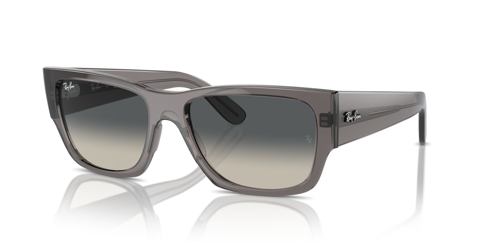 Das Bild zeigt die Sonnenbrille RB0947S 667571 von der Marke Ray-Ban in Dunkelgrau.
