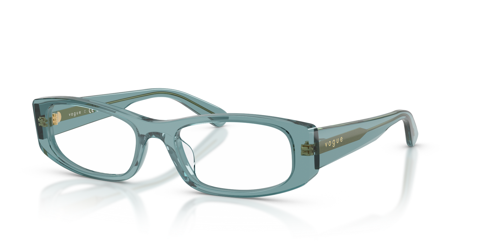 Vogue 0VO5699U 3292 – Transparente Damenbrille Blau Oval