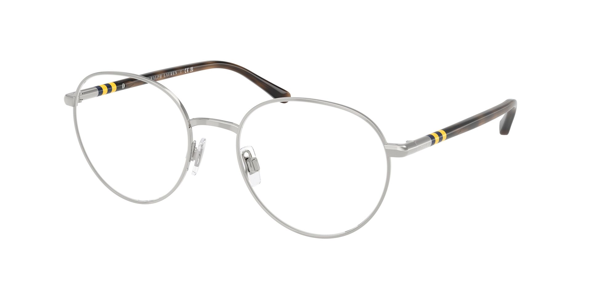 Das Bild zeigt die Korrektionsbrille 1236 von der Marke Polo in Silber.