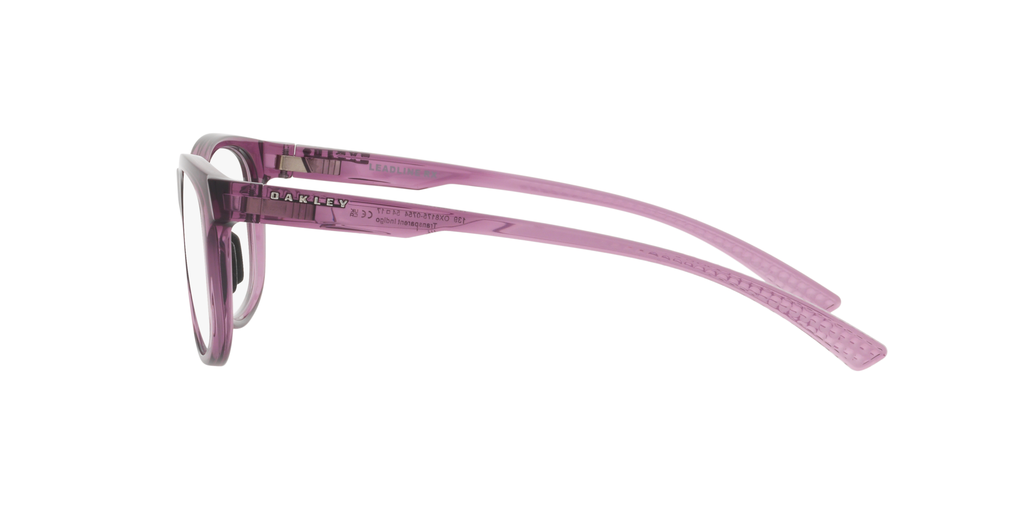Das Bild zeigt die Korrektionsbrille OX8175 817507 von der Marke Oakley  in tansparent indigo.