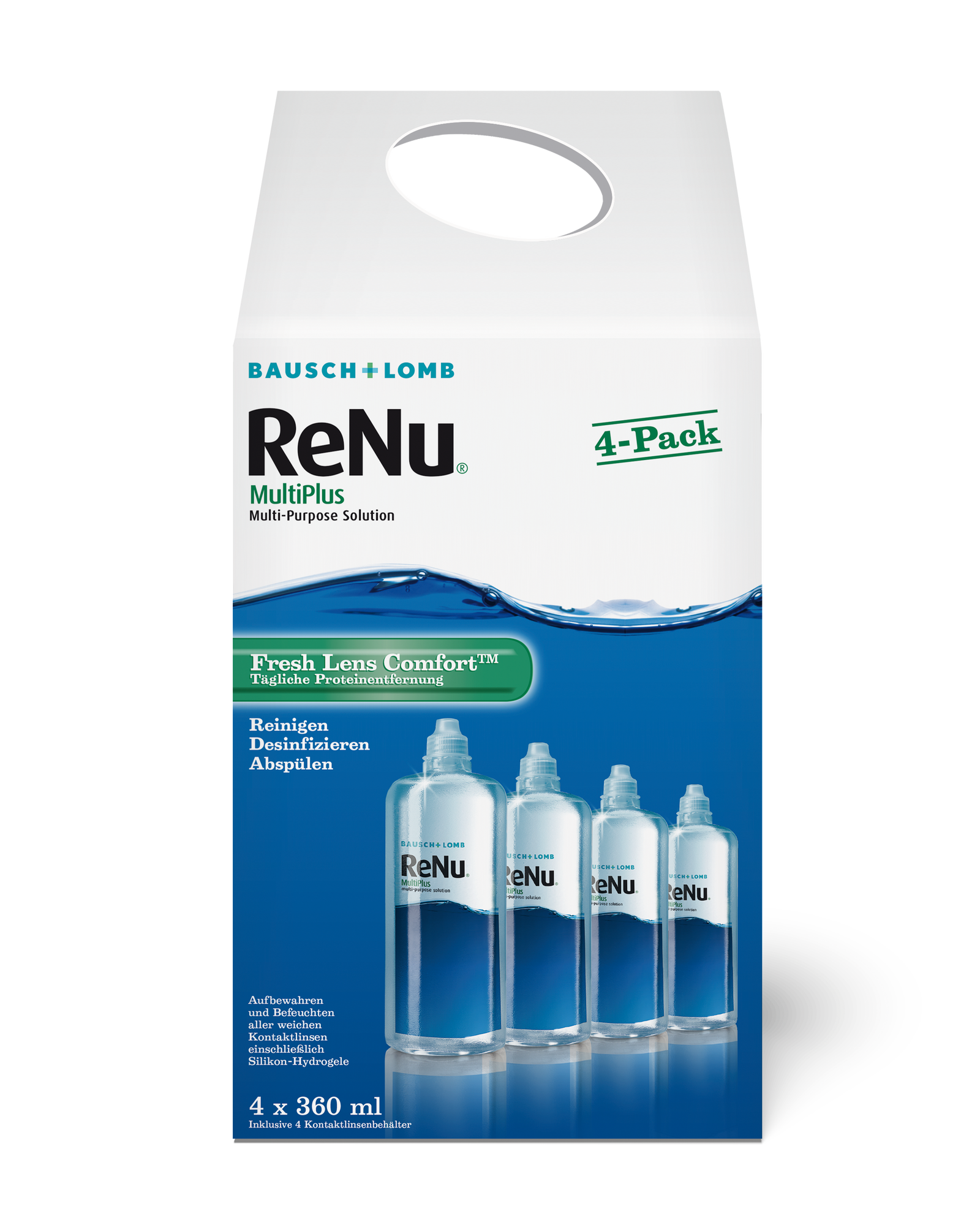 Bausch & Lomb – ReNu MultiPlus Kontaktlinsenpflege 4 x 360 ml