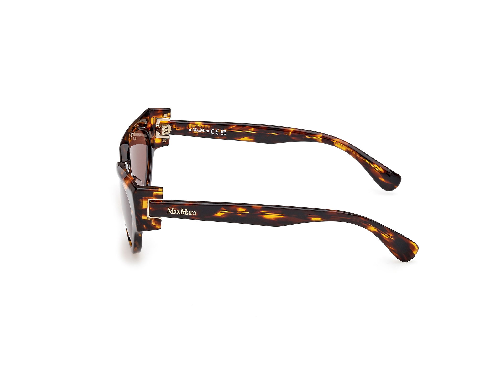 Das Bild zeigt die Sonnenbrille MM0139 von der Marke Max Mara in Havanna.