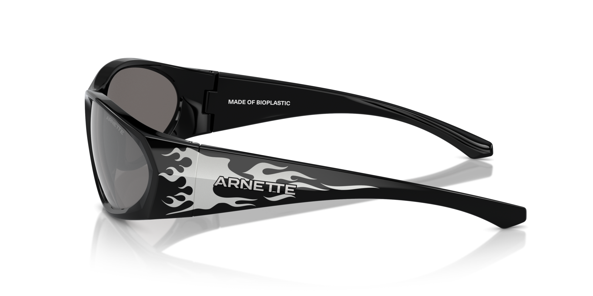 Das Bild zeigt die Sonnenbrille AN4342 29606G von der Marke Arnette in schwarz.
