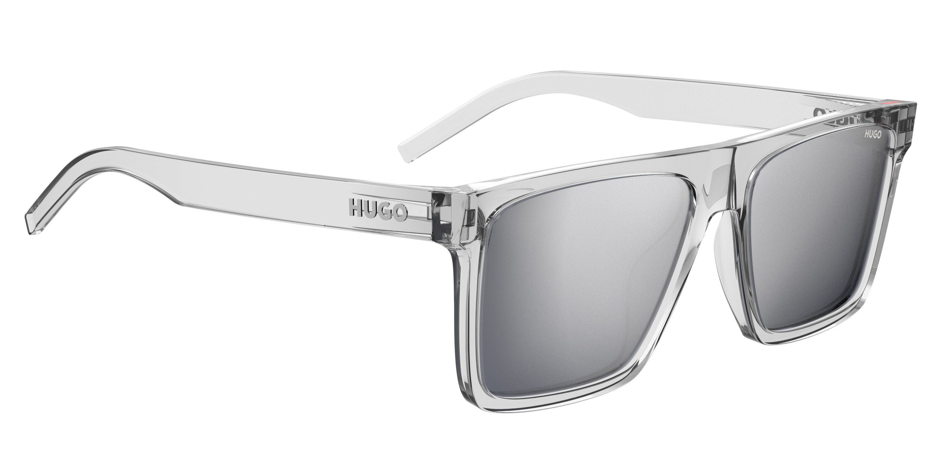 Das Bild zeigt die Sonnenbrille HG1069/S 900 von der Marke Hugo in crystal.