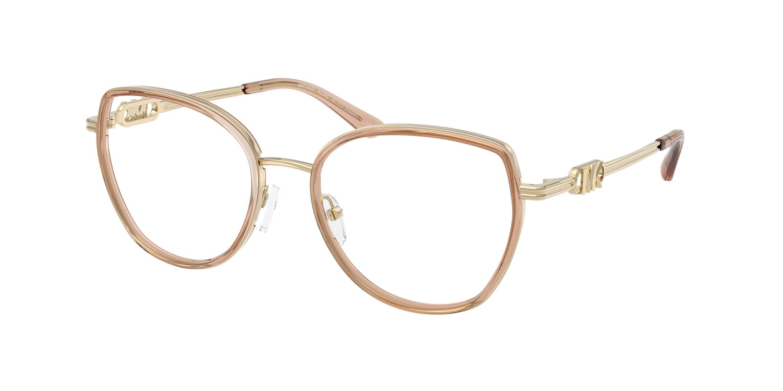 zu sehen ist eine Korrektionsbrille von Michael Kors in der Farbe Gold.