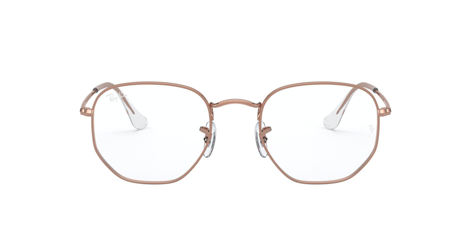 Das Bild zeigt die Korrektionsbrille RX6448 3094 von der Marke Ray Ban in rotgold.