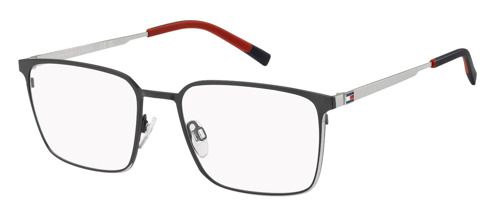 zu sehen ist eine Korrektionsbrille von Tommy Hilfiger in der Farbe Blau.