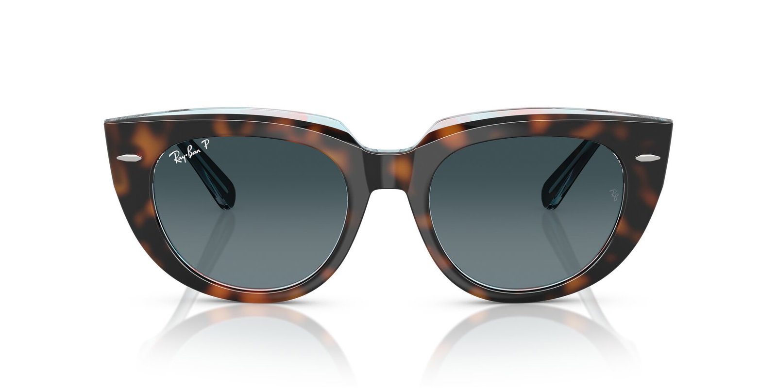 Das Bild zeigt die Sonnenbrille RB2286 1413S3 von der Marke Ray-Ban in Dunkelhavanna/transparent.