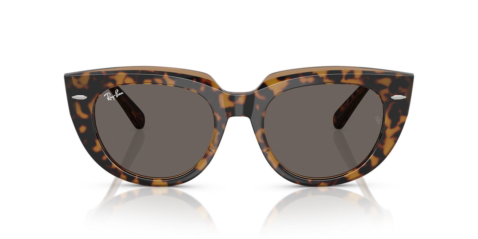 Das Bild zeigt die Sonnenbrille RB2286 1292B1 von der Marke Ray-Ban in Havanna braun transparent.