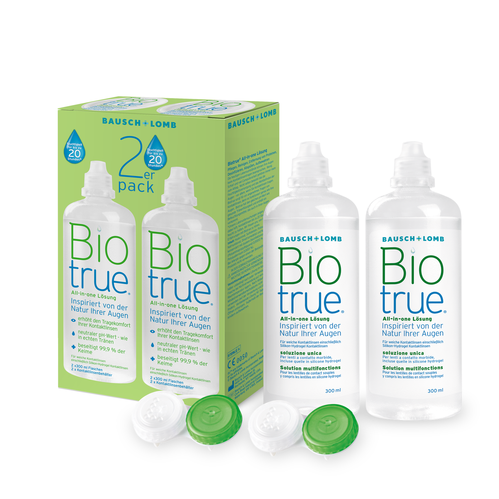 Bausch & Lomb Biotrue Sparpack Kontaktlinsenpflege 2 x 300 ml