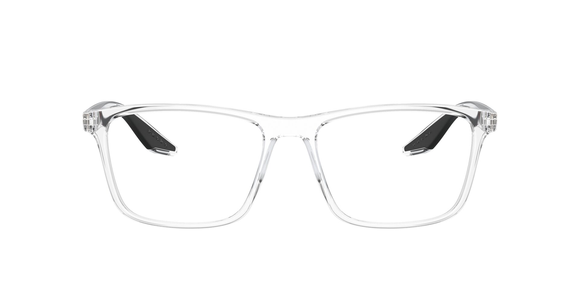 Das Bild zeigt die Prada Linea Rossa Fassung PS01QV 2AZ1O1 von vorne.