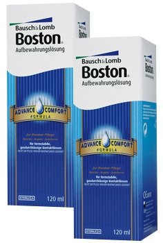 2 x 120 ml Boston Advance Aufbewahrungslösung 2 x Boston Advance Conditioner, Bausch & Lomb (2 x 120 ml)