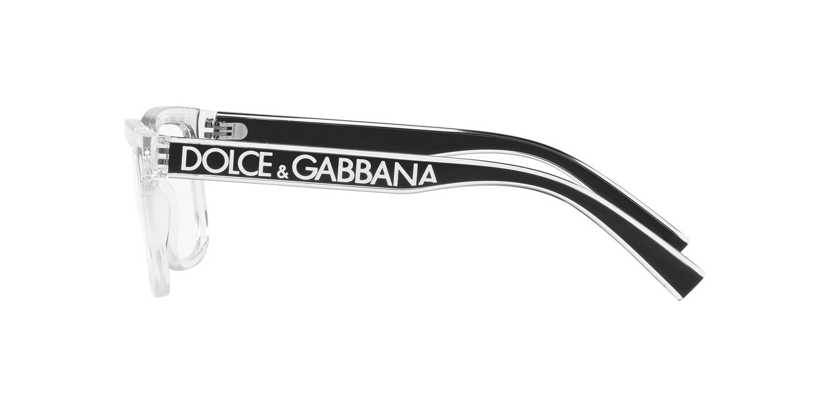 Das Bild zeigt die Korrektionsbrille DG5101 3133 von der Marke D&G in crystal.