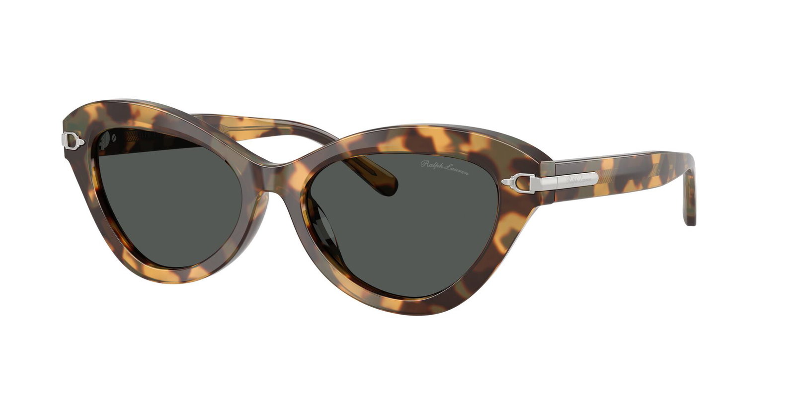 Das Bild zeigt die Ralph Lauren Sonnenbrille 8236U in Havana gefleckt leicht seitlich.