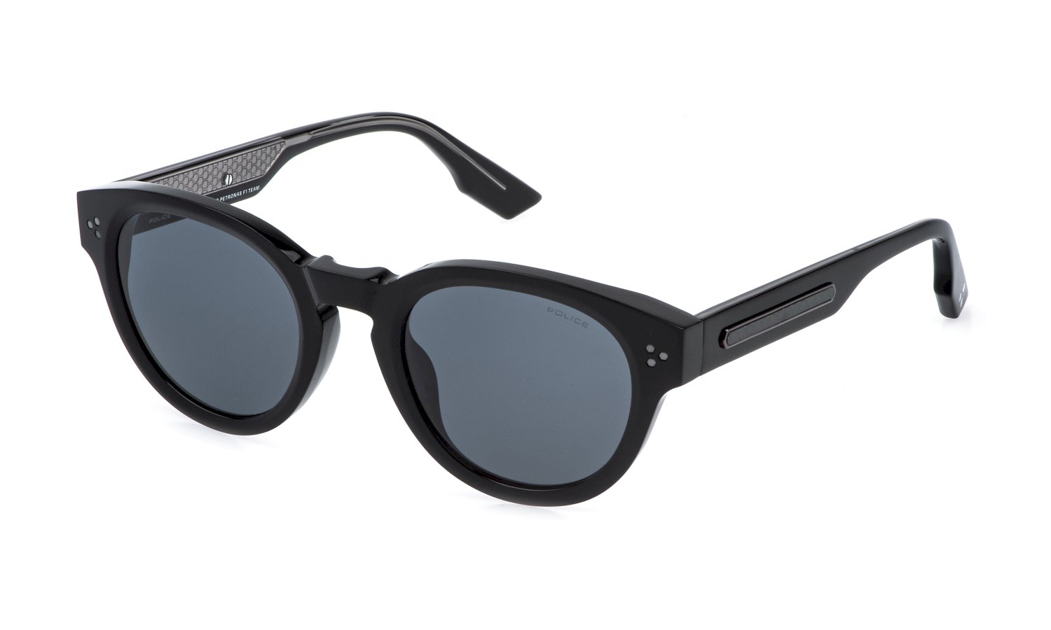 Das Bild zeigt die Sonnenbrille SPLR48M von der Marke Police in Schwarz.