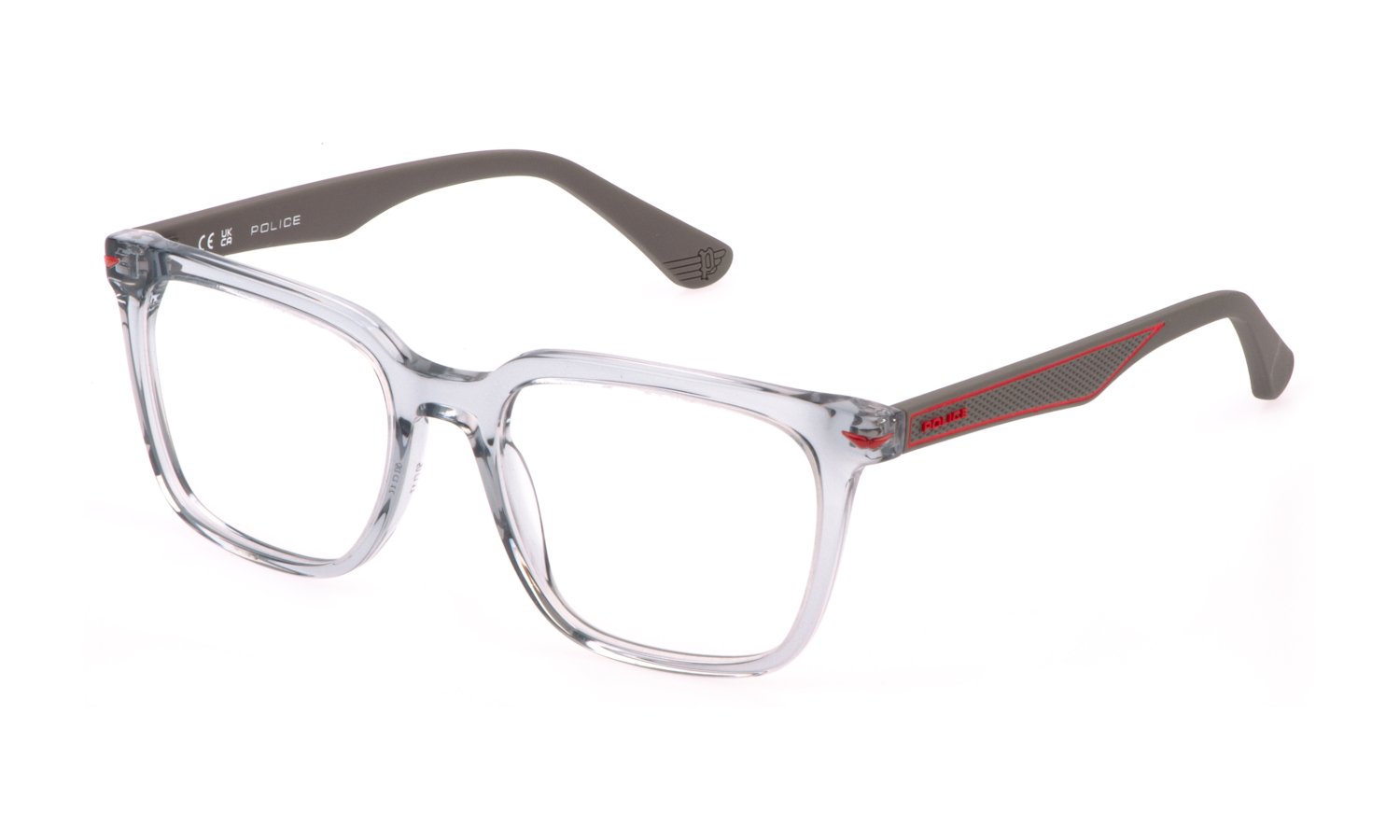 Police Brille VK148 03GU 50 in Grau Police Brille VK148 03GU 50 in Grau