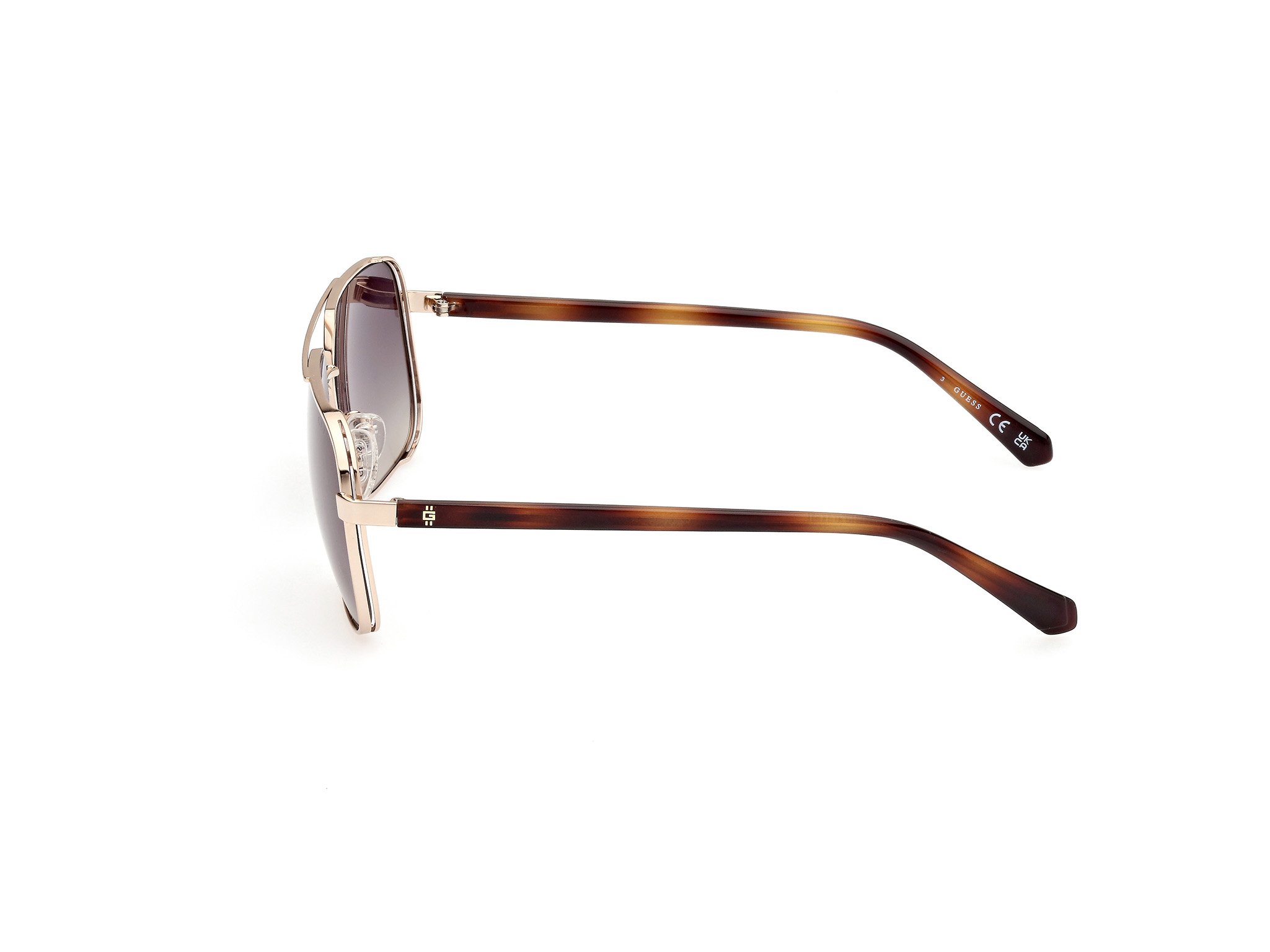 Das Bild zeigt die Sonnenbrille GU00119 32B von der Marke Guess in Gunmetal.