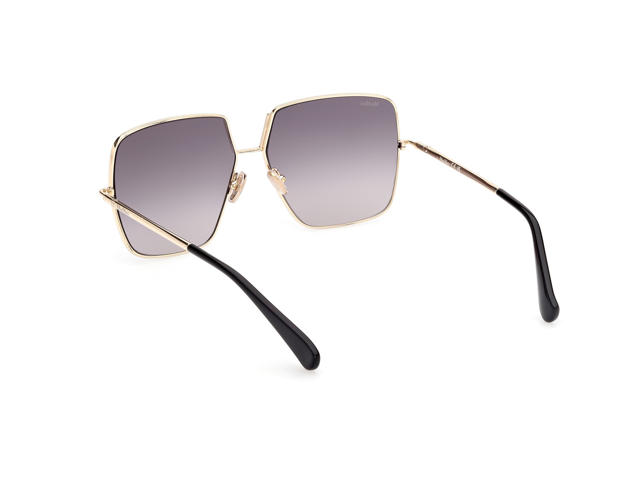 Das Bild zeigt die Sonnenbrille MM0082 32B von der Marke Max Mara in Schwarz/Gold.