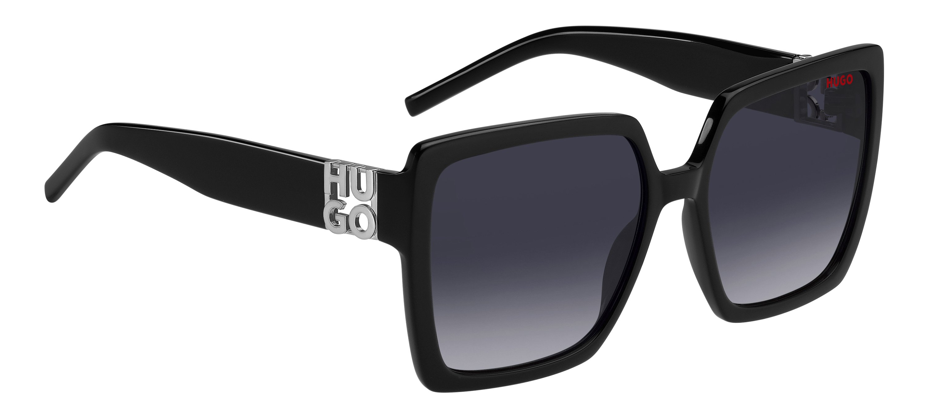 Das Bild zeigt die Sonnenbrille HG1285/S 807 von der Marke Hugo in schwarz.